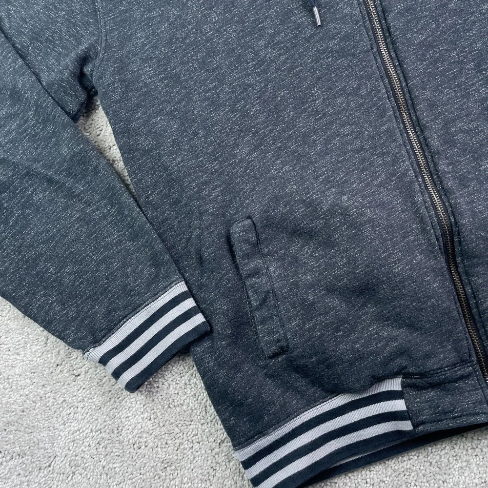 Vans Hoodie Mens Large Gray Full Zip Fleece Skateboarding Streetwear Skater